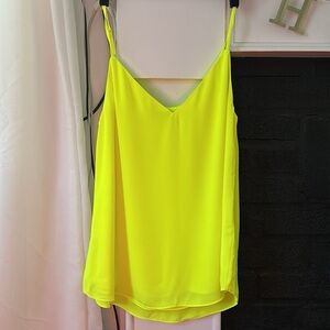 Aritzia Neon Yellow Camisole Top